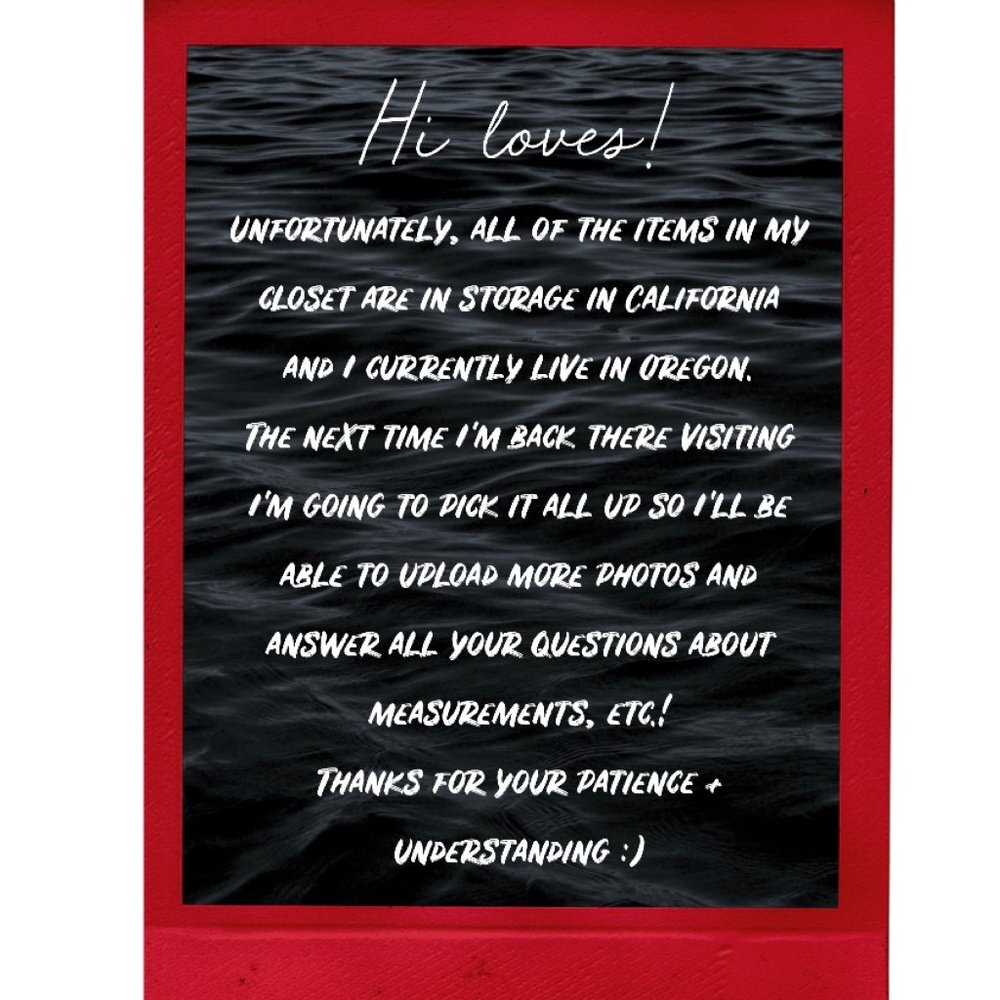 CLOSET TEMPORARILY CLOSED --> SHOP @mjseide !!